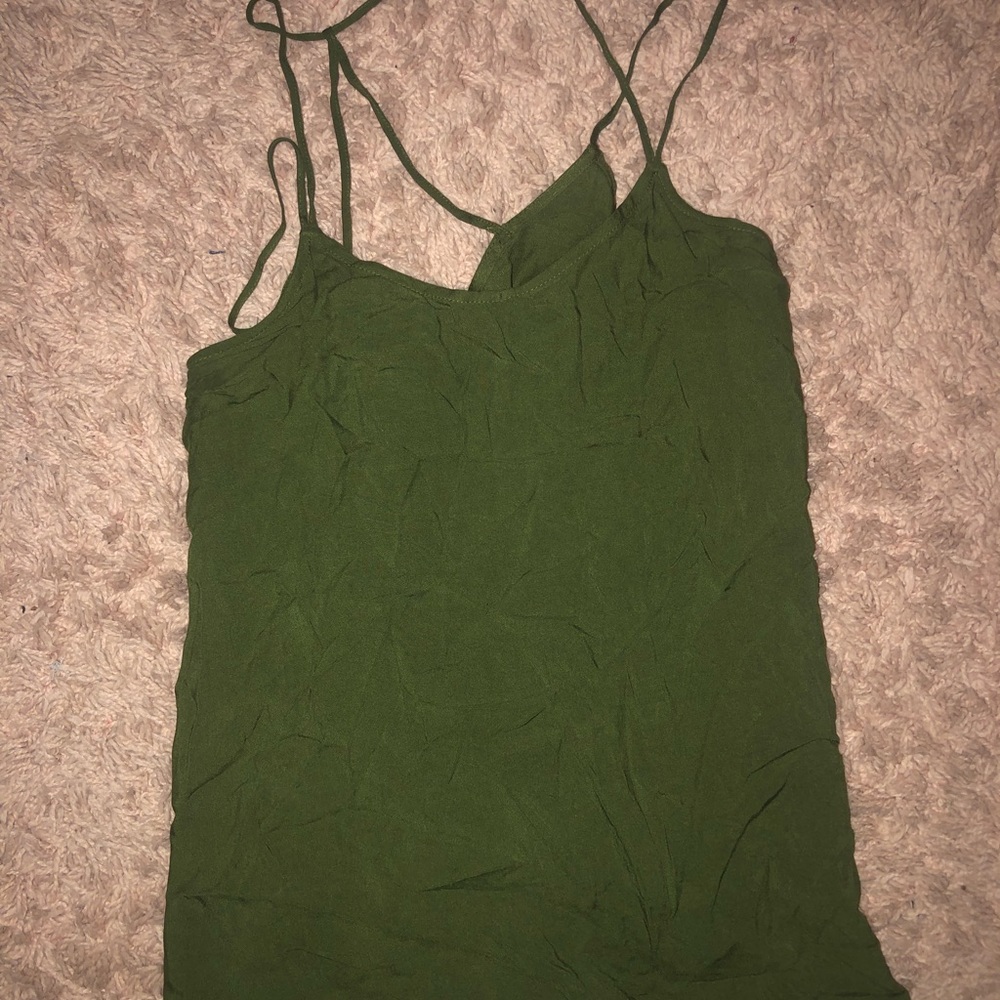 Green tank top